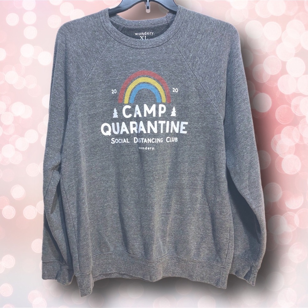 Wondery Brand “Camp Quarantine” 2020 limited edition Fleece Raglan